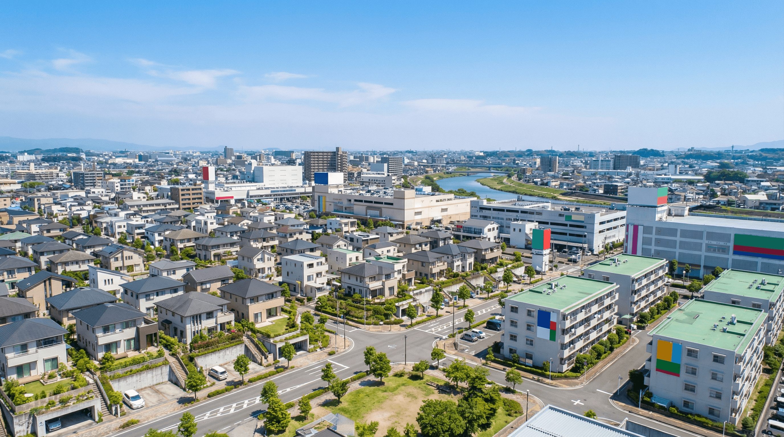 大分市の街並み
